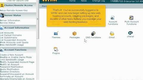 How to login to WebHost Manager (WHM) - Whm 11 Video Tutorials