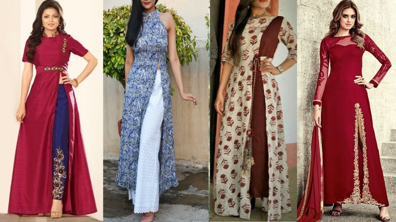Stylish And Trendy Designer Side Slit Casual Kurti Design For Girls ...