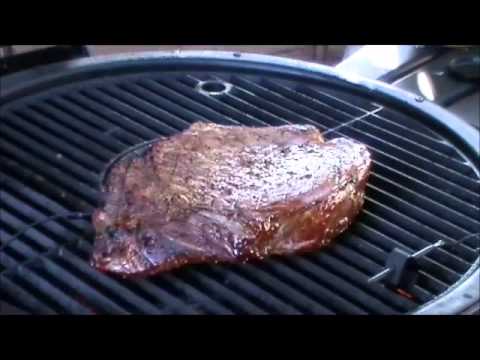 London Broil with Jack Daniel’s Bourbon Sauce on the Akorn Kamado