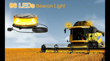 WEPPGO Beacon Light, 16 Flashing Modes Safety Warning Lights, LED Emergency Strobe Lights