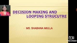 Decision making structure using C