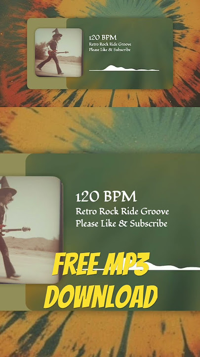 Retro Rock Ride Groove - 120 BPM | FREE MP3 DOWNLOAD