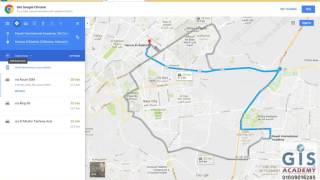 68  شرح طريقة حساب المسافة والمسار بين نقتطين باستخدام موقع google maps