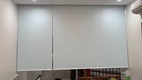 Rèm cuốn ngăn phòng điều hòa điều khiển từ xa lắp tại Phong châu ba vì