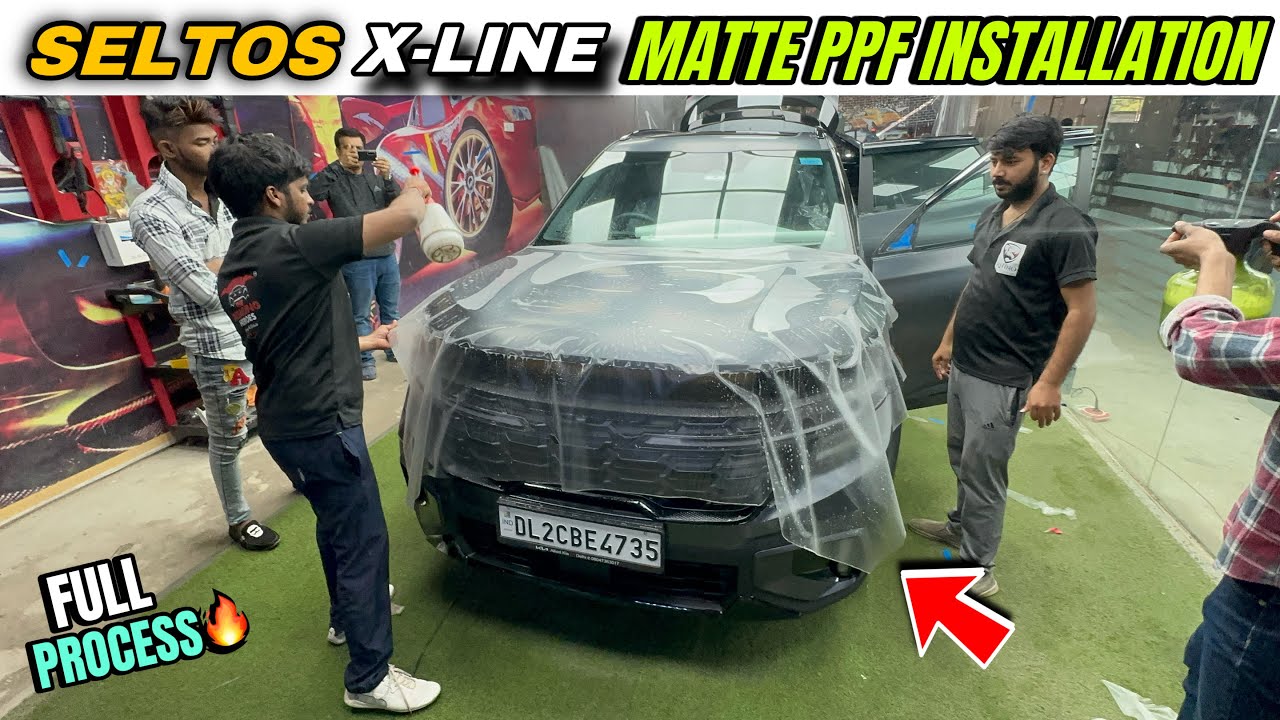 Seltos XLine Matte PPF INSTALLATION🔥 Full Process Paint Protection