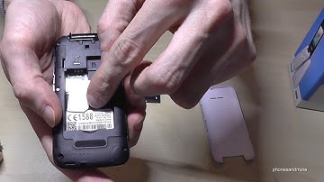 Alcatel 2051X: How to insert the SIM card? (Installation of the mini SIM)