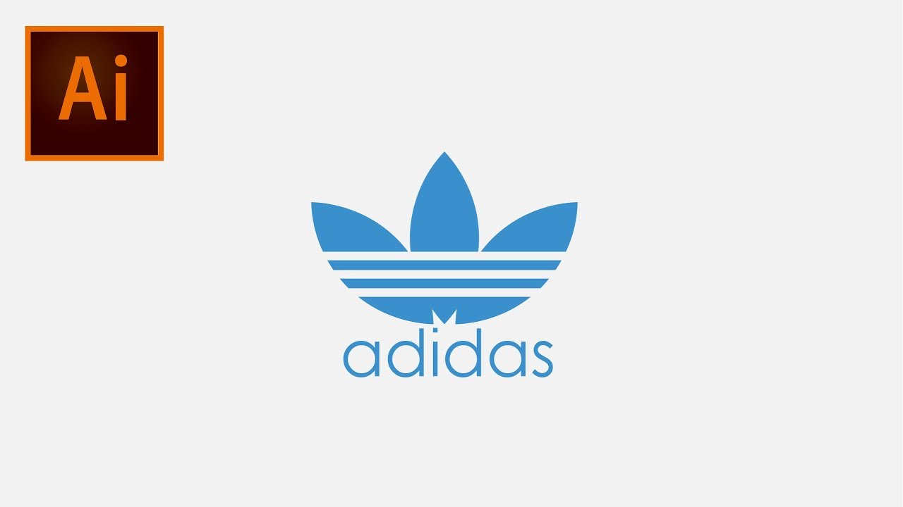 アディダスのロゴの作り方 How To Make Adidas Logo イラストレーター講座 Illustrator Tutorial Youtube