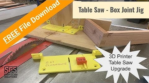 3D Printed Box Joint Jig | Table Saw Upgrade with FREE Files