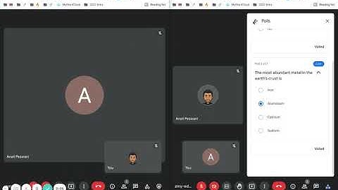 Using Polls in Google Meet for student understanding