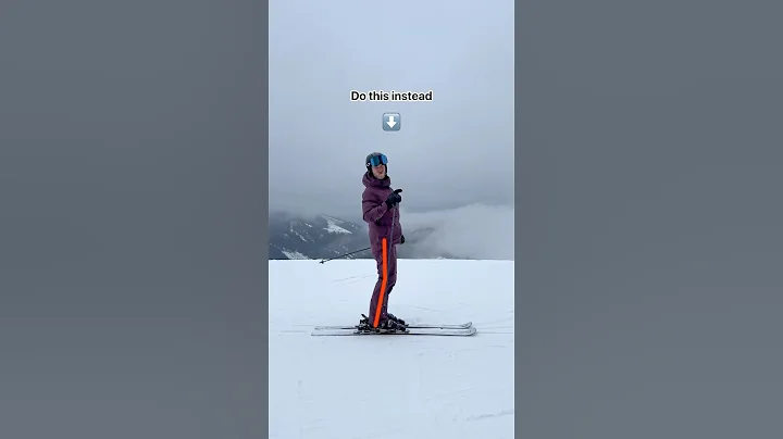⬆️ That’s how you really ski like a pro! 😉 #skiing #ski  #winter #snow #tips #tutorial #hacks #help