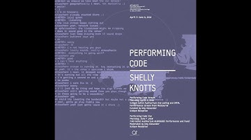 LIVE - Gallery @ Calit2 - Performing Code by Shelly Knotts