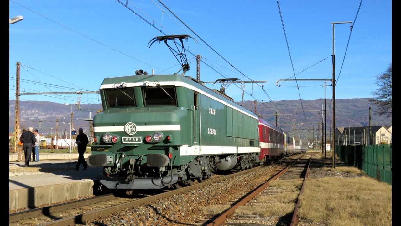 De Chambéry à Ambérieu avec la CC 6558 le 7 novembre 2015