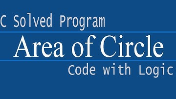 Area of Circle : C Program (Hindi)