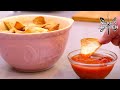 Crispy Air Fryer Tortilla Chips | 3 ingredients & 5 minutes
