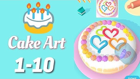 Cake Art 3D Gameplay Walkthrough Level 1-10 iOS Android Tutorial Hack