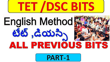 english methodology bits for TET,DSC EXAMS PART-1|ENGLISH method|english method paper1/2