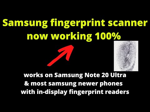 Samsung Ultrasonic finger print sensor now working 100% .Samsung S10, S20, S21 & Note 20 Ultra etc