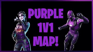 Purple Fortnite 1v1 Map Tutorial!