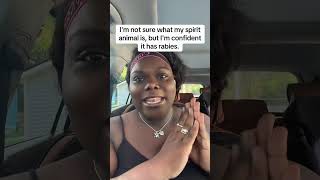 My spirit animal definitely has rabies #realronsina #sahm #spiritanimal #mentalhealth