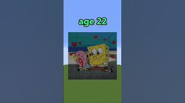 SpongeBob Pixel Art Murals at Different Ages #shorts