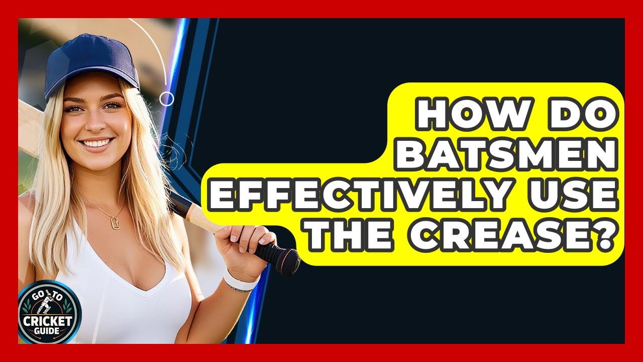 How Do Batsmen Effectively Use The Crease? - Go-To Cricket Guide