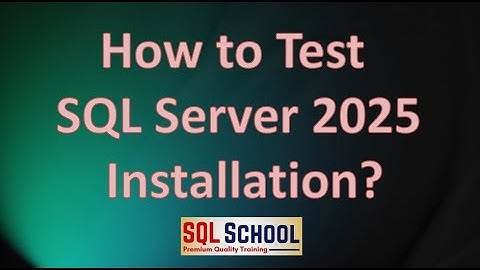 Hoe u de installatie van SQL Server 2025 test I #sqlschool #sqlserver #sql