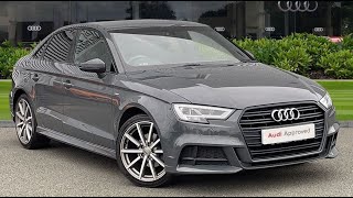 2017 Audi A3 Saloon Black Edition 1.6 Tdi 116 Ps 6-Speed Stoke Audi