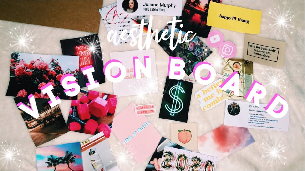 MAKING A VISION BOARD FOR 2020 | HOW TO MAKE YOUR GOALS HAPPEN IN 2020 ...