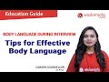 Body language during interview  tips for effective body language wisdom jobs