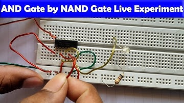 AND Gate By using NAND Gate Practical on Bread Board || Digital Electronics Experiment