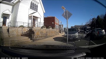 crash Blackvue DR900S-2CH rear camera view Head on collision