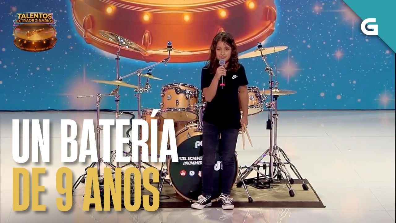🥁 ARIEL ECHEVERRY, con só 9 anos, sorprende coa súa BATERÍA | TALENTOS EXTRAORDINARIOS