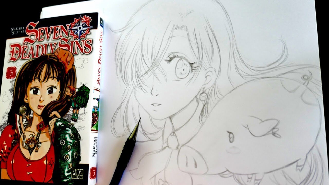 Tuto Dessin Au Crayon The Seven Deadly Sins Elizabeth Hawk Comment Je Dessine Fan Art Manga Facile