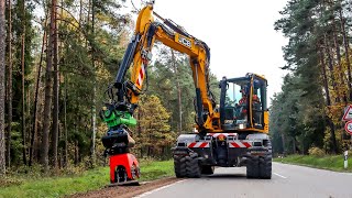 Jcb Hydradig Mobilbagger Allu Hd800 Anbauverdichter Kommunaleinsatz