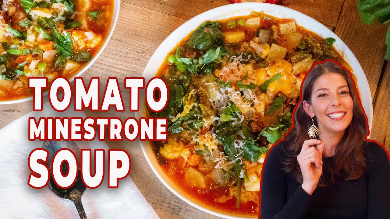Delicious TOMATO MINESTRONE Soup | Stacy Adimando | The Daily Meal ...