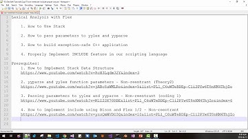 How to implement include using Bison and Flex 2/2 - Non-reentrant