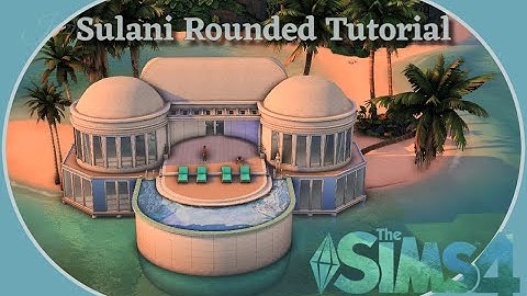 How to build round pool on Sulani, Tutorial - The Sims 4 - NoCC - Sulani Shell