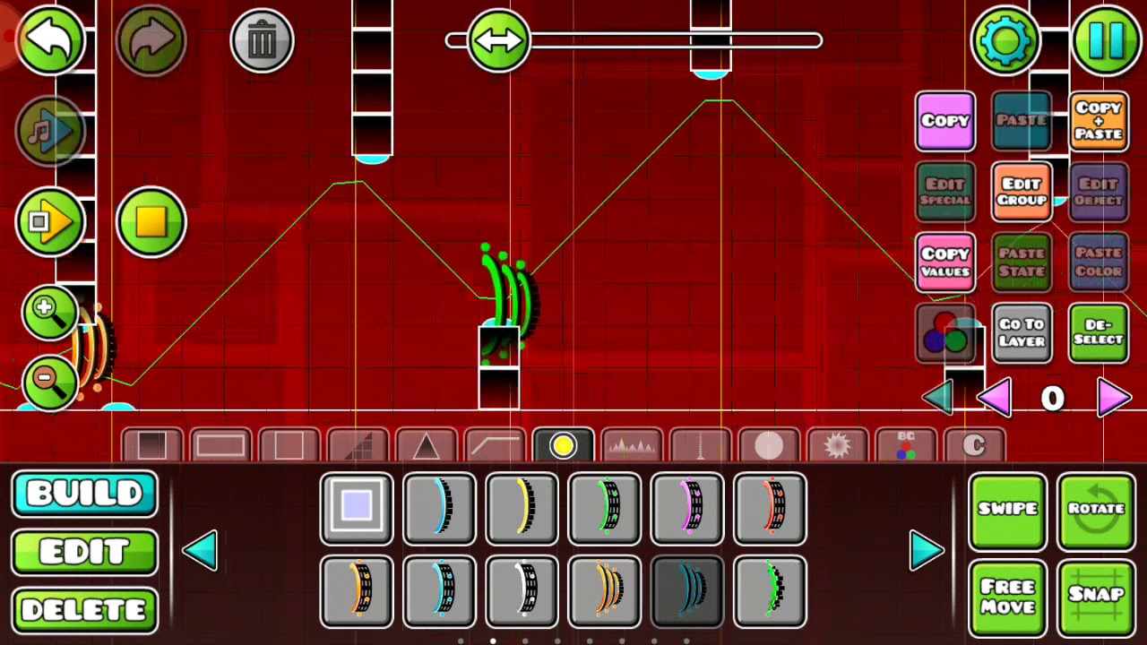 Geometry dash destucted level making part 1 - YouTube