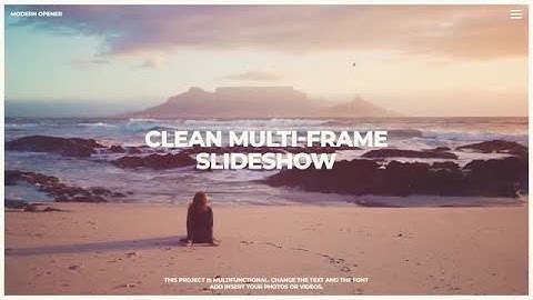 Clean Multi-frame Slideshow After Effects Templates
