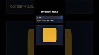 CSS Border Radius #css #webdesign