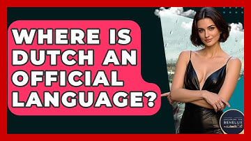 Where Is Dutch An Official Language? - Exploring The Benelux