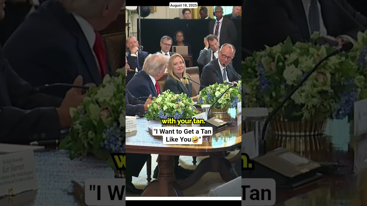  Where Did You Get That Tan Trump S Remarks To Friedrich Merz Bring Laughter During Meeting