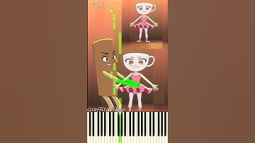Watch 2 videos separately Part 2 Brainrot Animation Piano Tutorial