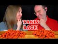 ASMR TAKIS RACE MUKBANG (No Talking) EATING SOUNDS