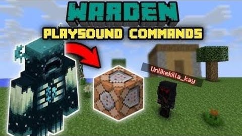 Minecraft Summon Warden Command Block #minecraft