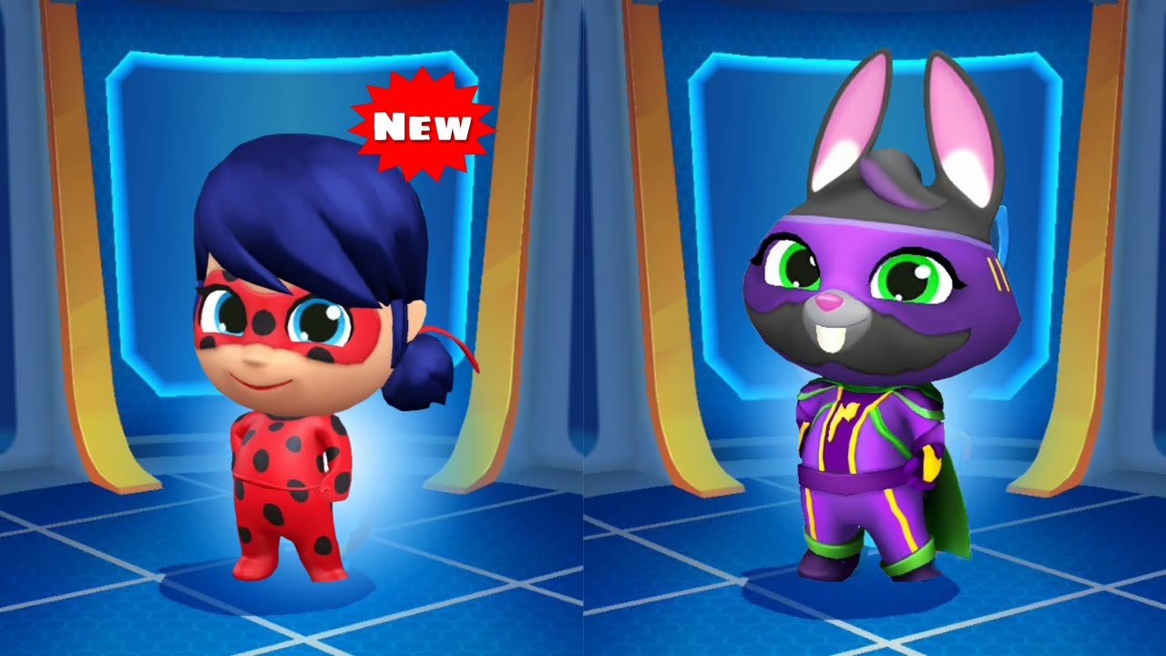 Talking Tom Hero Dash New Character : Miraculous vs Becca - Random Unlock ULTRAHERO