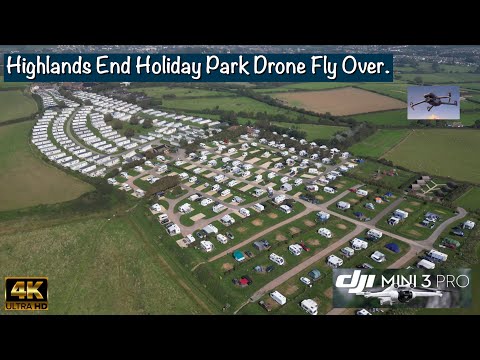 Highlands End Holiday Park Dorset | Drone Fly Over 4K | DJI Mini 3 Pro.