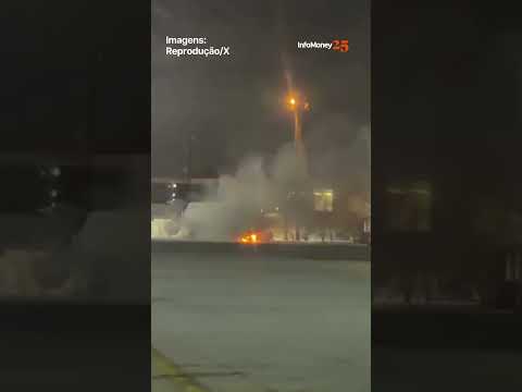 Avião da Latam é evacuado após fogo no aeroporto de Guarulhos