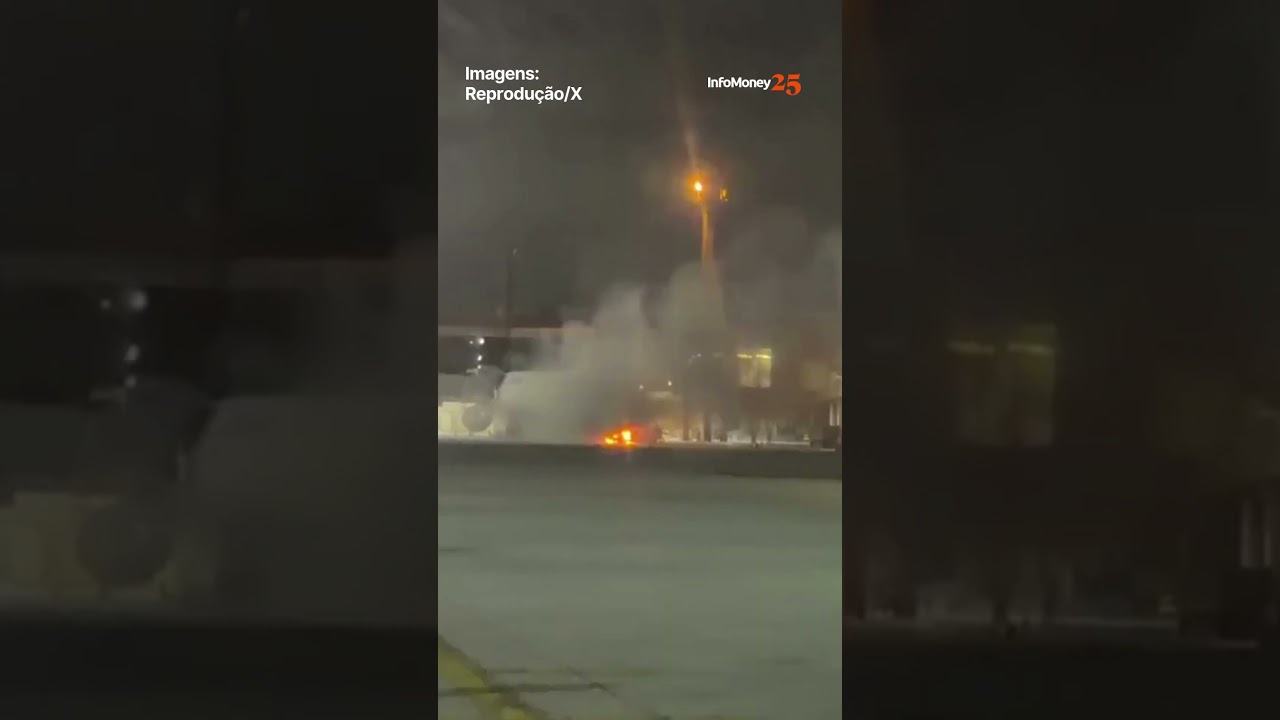 Avião da Latam é evacuado após fogo no aeroporto de Guarulhos