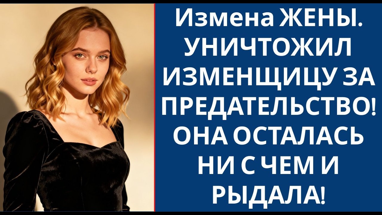Измена ЖЕНЫ  УНИЧТОЖИЛ ИЗМЕНЩИЦУ ЗА ПРЕДАТЕЛЬСТВО! ОНА ОСТАЛАСЬ НИ С ЧЕМ И РЫДАЛА!